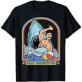 thumbnail image 1 of Men's Funny A Great Week for A Shark to Stay Positive T Shirt Black, 1 of 2