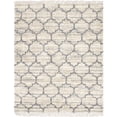 thumbnail image 1 of Unique Loom Hygge Shag Géométrique Peluche & Tapis Confortable 8' x 10' Rectangle Beige/gris, 1 of 1