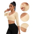 thumbnail image 3 of Unique Bargains Women's Compression Sleeves Shapewear Wirefree Bra Tube Tops XL Beige, 3 of 5