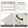 thumbnail image 4 of Wulawindy Retro Console Table for Entryway with Drawers and Shelf Living Room Furniture (Antique White), 4 of 7