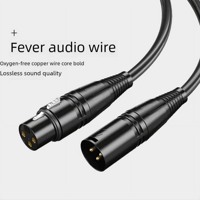 Línea de conexión de micrófono Canon macho y hembra Línea de micrófono XLR balanceada Línea Caron Línea Canon Línea de audio macho a hembra