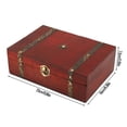 thumbnail image 4 of Caja de Almacenamiento de Madera Vintage Caja de Joyería Decoración Creativa para Hogar, 4 of 12