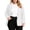 *White, variant on ClodeEU Women's Plus Size Long Sleeve Notch Collar Blazer,Solid Color Casual Work Jacket Black,Women's Plus XXL