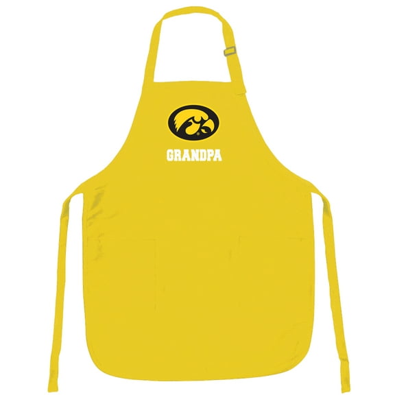 Iowa Hawkeyes Grandpa Aprons w/ Pockets & Adjustable Neck