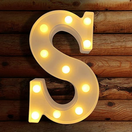 

Lovehome LED Letter Lights Light Up Plastic Letters Standing Hanging Warm Wihte Light