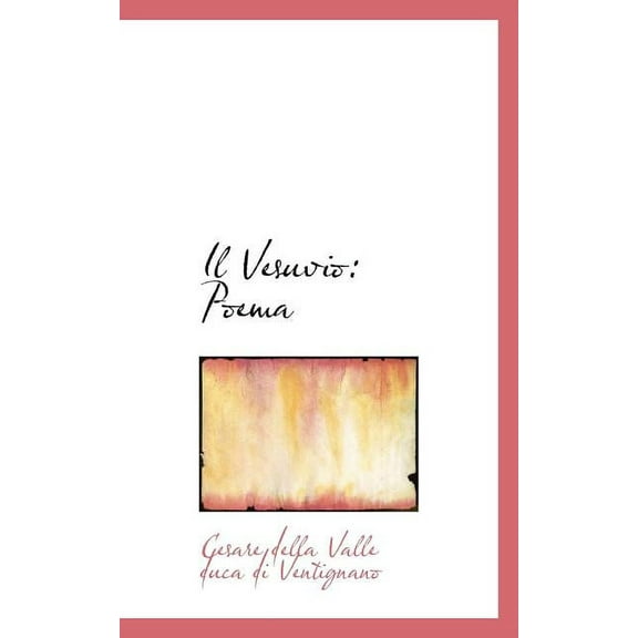 Il Vesuvio : Poema (Paperback)