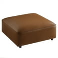 thumbnail image 6 of Modway Auren Vegan Leather Upholstered Ottoman in Coffee, 6 of 9