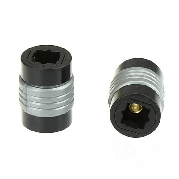 Speaker DVD Player Digital Audio Optical Cables Adapter Portable CD Fiber Optic Female Extender Extension Coupler 2Pcs