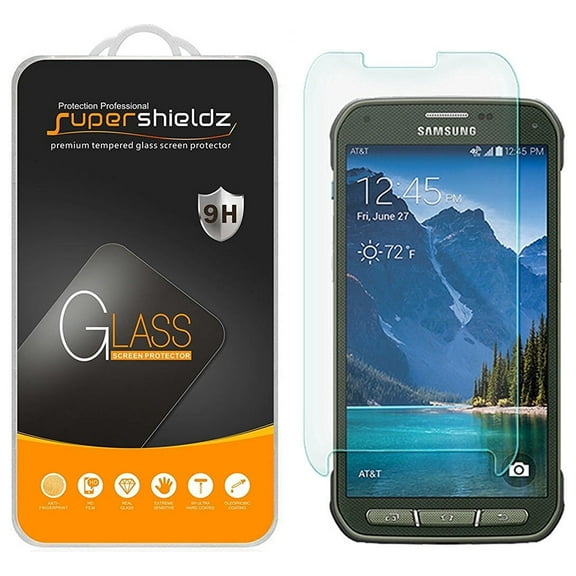 [2-Pack] Supershieldz for Samsung Galaxy S5 Active Tempered Glass Screen Protector, Anti-Scratch, Anti-Fingerprint, Bubble Free