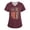 Red-B#20317MM, variant on AHMOMEI S-5XL Plus Size Women's 250th Anniversary Print Scrub Tops for Women Stars Stripes Women Nurse Uniform with Pocket Blue 4XL