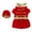 Red, variant on Halloween Pet Dog Puppy Costume King,Prince Party Cosplay Clothes Costume Outfits Set With Hat Take Photo Props Accessories