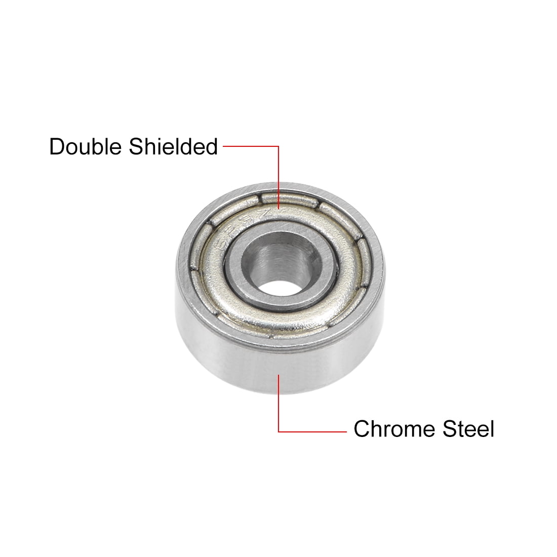 623ZZ Ball Bearing 3x10x4mm Double Shielded ABEC-3 Bearings 5pcs