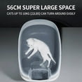 thumbnail image 4 of Fully Enclosed Cat Litter Box, Large Hooded Kitty Litter Pan with Flip-Top, Odor Control & Anti-Tracking, for Cats Up to 22 lbs, Detachable Design with Scoop, 4 Colors, 4 of 12