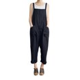 thumbnail image 2 of MintLimit Women' Long Loose Casual Baggy Solid Color Jumpsuits Wide Leg Overalls Rompers, 2 of 4