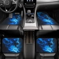 thumbnail image 7 of Yiaed Blue Fire Cool Wolf Print Carpet Floor Mats for Cars, Auto Accessories Front & Rear Car Floor Mats Car Floor Foot Mat Sets of 4 Pieces, 7 of 7