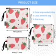 thumbnail image 3 of Dailycode Reusable Ziploc Bags Leakproof Sandwich Snack Freezer Bags Cartoon Strawberry 3 pack, 3 of 7
