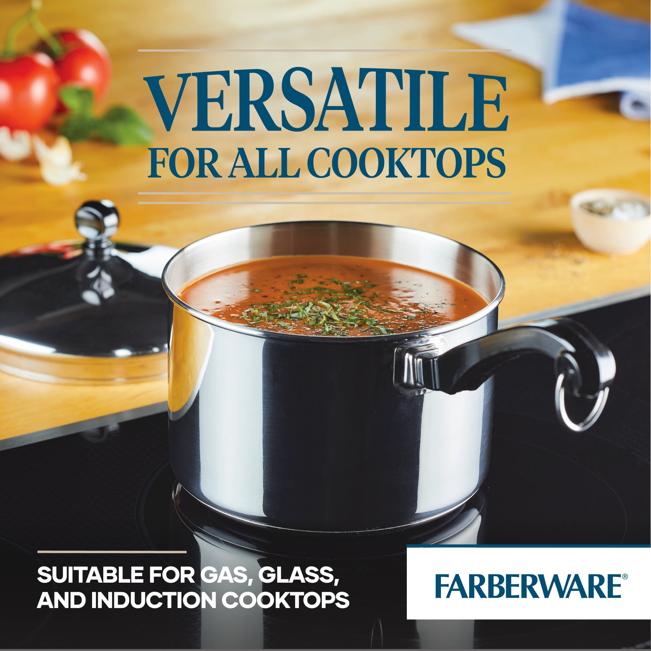 Farberware Classic Series 3 qt. Stainless Steel Nonstick Sauce Pan