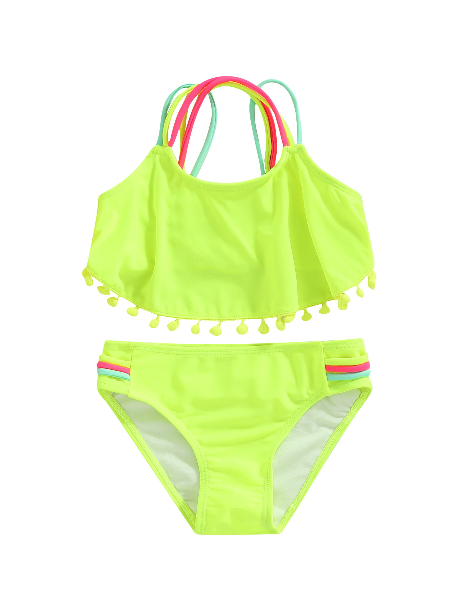JYYYBF Children Summer Split Swimsuit Set Girls Sleeveless Backless ...