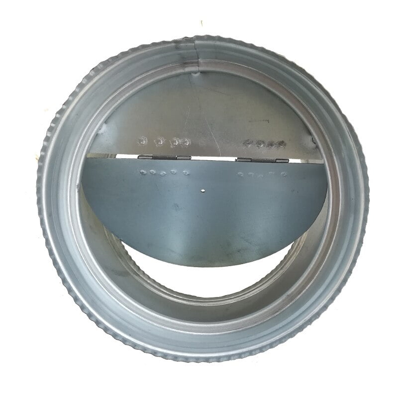 Air Duct Check Valve Spring Loaded Sleeve With Damper For HVAC Duct