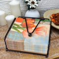 thumbnail image 4 of Distributeur de Serviette en Métal avec Panier de Rangement de Tissu de Table à Bras Pondéré (Or Rose), 4 of 5