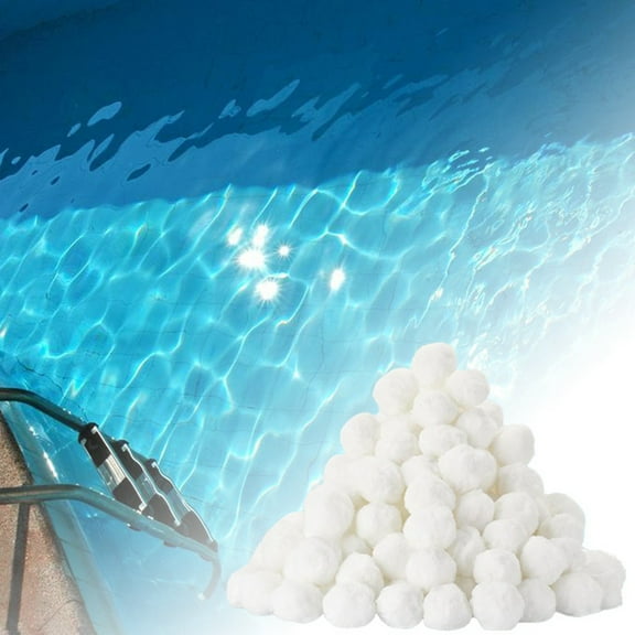 3.3Lbs Pool Filter Balls For Sand Filter 2025 Upgraded Eco-Friendly Reusable Pool Fiber Filter Balls Efficient Pool Filter Balls Media For Sand Pump(White)