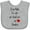 AC-Heather Grey, variant on Inktastic Cute Grandpa Boys or Girls Baby Bib