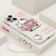 thumbnail image 1 of wangyu Sanrio Cute Hello Kitty Phone Case For OPPO Find X2 X3 X5 Pro Lite Neo Reno 2 Z 5 6 7 8 10 Lite Pro Liquid Left Rope Shell Cover, 1 of 7