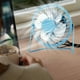 thumbnail image 1 of USB Ear Small Fan Large Wind Power Home Office Students Rechargeable Desktop Fan Border Gift Wholesale, 1 of 6