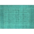thumbnail image 1 of Ahgly Company Indoor Rectangle Oriental Turquoise Blue Industrial Area Rugs, 7' x 9', 1 of 4
