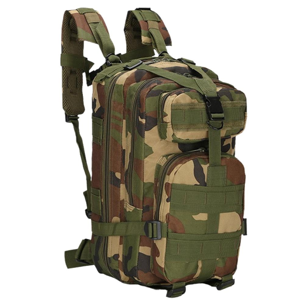 30L Tactical Backpack - MOLLE Military Daypack For Hiking, Hunting, Camping & EDC - Black