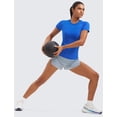 thumbnail image 3 of Remera CRZ YOGA sin costuras, transpirable, para correr y yoga, talle grande, 3 of 4