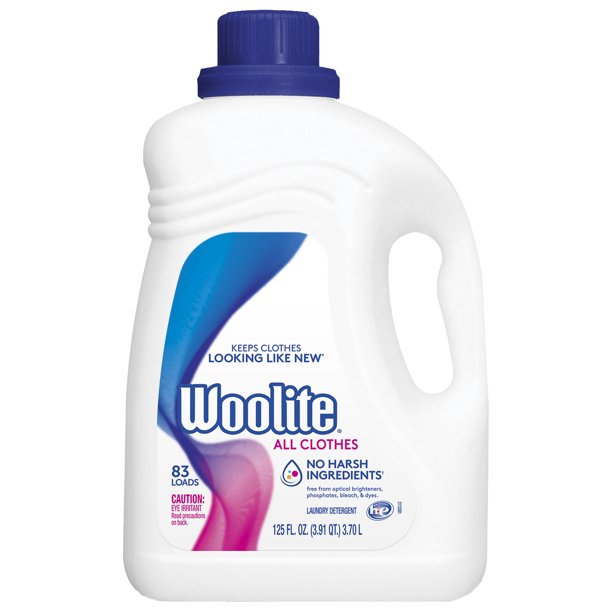 Woolite Clean & Care Liquid Laundry Detergent, 83 Loads, 125oz, for