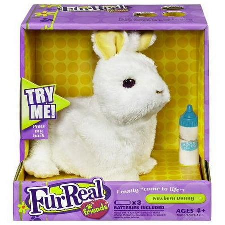 Fur Real Friends Newborn Bunny, White