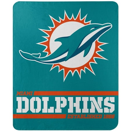 Miami Dolphins The Northwest Company 50'' x 60'' Split Wide Fleece Throw Blanket - No Size