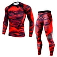 thumbnail image 1 of Minnieouse Ropa interior térmica masculina Traje de compresión Calzoncillos largos Invierno Deportes al aire libre Función Ropa de entrenamiento Fitness conjuntos de ropa Rojo SG Minnieouse AP013677-02, 1 of 6