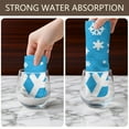 thumbnail image 4 of Christmas Kitchen Towels Set of 2-Tree & Plaid & Snowflakes Leaf Printed Tea Towels(18x26 inch)-Absorbent Cotton Home Decor for Christmas,Housewarming Gifts., 4 of 7