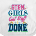 thumbnail image 4 of Inktastic STEM Science Technology Engineering Math Girl Girls Baby Bib, 4 of 4