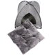 thumbnail image 3 of Cama para gatos Winsterch, cubierta en forma de cueva para gatos, con almohada extraíble, 3 of 6