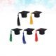 thumbnail image 3 of 5 Pcs Mini Graduation Wine Bottle Decorative Tassel Fancy Dr Graduated Bachelor Hat for Wine Bottle Decoration (Red/Black/Green/Yellow/Dark Blue), 3 of 4