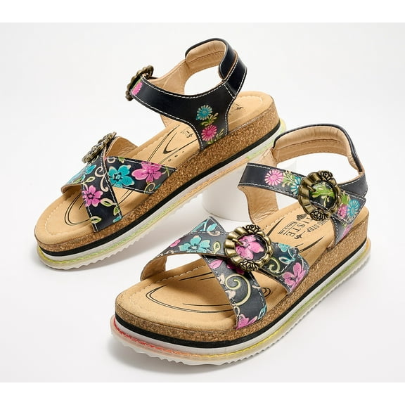 L'Artiste x Jane & Coco Leather Sandals - Gabriola