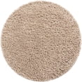 thumbnail image 1 of Unique Loom Everyday Shag Plush Area Rug 3' 3 x 3' 3 Round in Taupe, 1 of 1