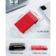 thumbnail image 4 of Plånbok för kvinnor och män Pop up Slim Card Plånbok RFID-blockering med pengaficka | Minimalistisk kreditkortshållare för kvinnor | Rosröd, 4 of 5