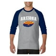 thumbnail image 1 of MmF - Mens Raglan Sleeve Baseball T-Shirts, up to Size 3XL - Arizona, 1 of 4