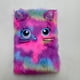 thumbnail image 4 of Cuaderno de dibujos animados de peluche, adorable bloc de notas para escribir, suministros para estudiantes (gato morado), 4 of 7
