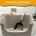 thumbnail image 3 of Pawbee Pooper Scooper for Cats, Litter Box Scoop, 13.5 Long Handle, 2 Deep Shovel, 3 of 8