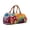 H, variant on RjnShan Hippie Van Quilted Duffle Bag, Boho Travel Weekender Bag with Adjustable Strap, Retro 3D Car Compact Embroidered Travel Bag 16×8 Inch