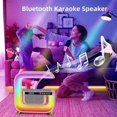 thumbnail image 2 of 4 In 1 Wireless Charger Night Light Lamp, App Control Bluetooth Speaker Alarm Clock, Bedside Charging Lamp Wireless Charger Atmosphere Lampfor iPhone 16 15 14 13 12 Pro Max Plus Samsung Galaxy S21, 2 of 5