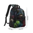 thumbnail image 2 of Salouo Vintage Wolf Warrior Print Laptop Backpack 16.5'' Daypack Carry On Backpack for Men Women Outdoor Bag Laptop Sleeve and Dual for Weekender/Business/Hiking-One Size, 2 of 6
