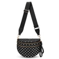 thumbnail image 2 of Dot Crossbody Bag, Purse for Women Bum Bag Fanny Packs Belt Bag Sling Bag with Shoulder Strap Durable Nylon Crossbody Bags,Black, 2 of 4