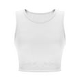 thumbnail image 3 of AherBiu Crop Tops for Women Cutout Hem Cute Tank Ladies Shirts Crewneck Sleeveless Slim Fitted Stretch Going out Tops, 3 of 6